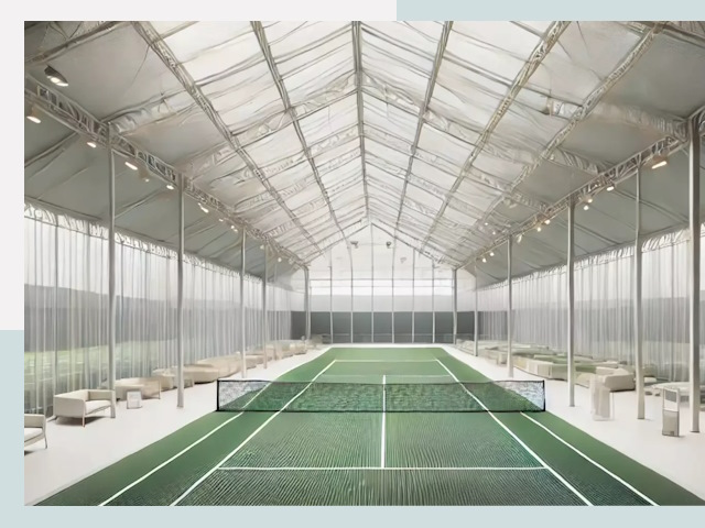 Строительство теннисных кортов в Коркине