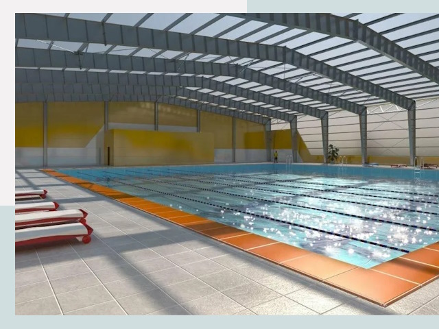 Строительство крытых бассейнов в Коркине