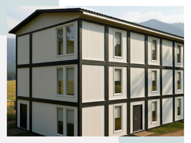 Модульные общежития в Коркине