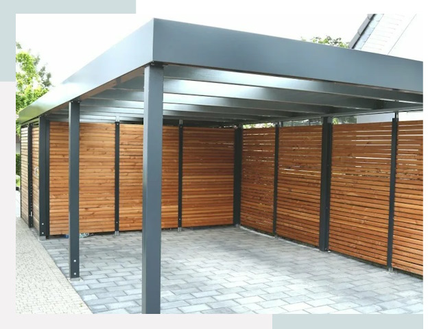 Навесы для парковки в Коркине