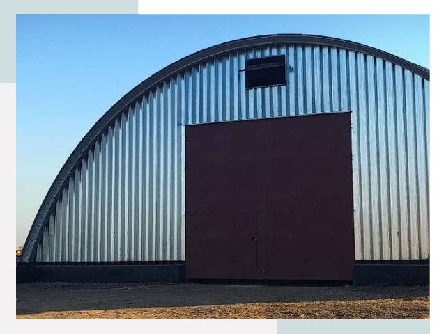 Бескаркасные ангары в Коркине