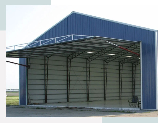 Прямо стенные ангары в Коркине