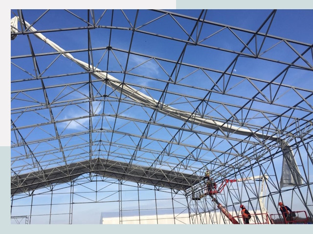 Шатровые ангары от 623 руб. в Коркине и Челябинской области