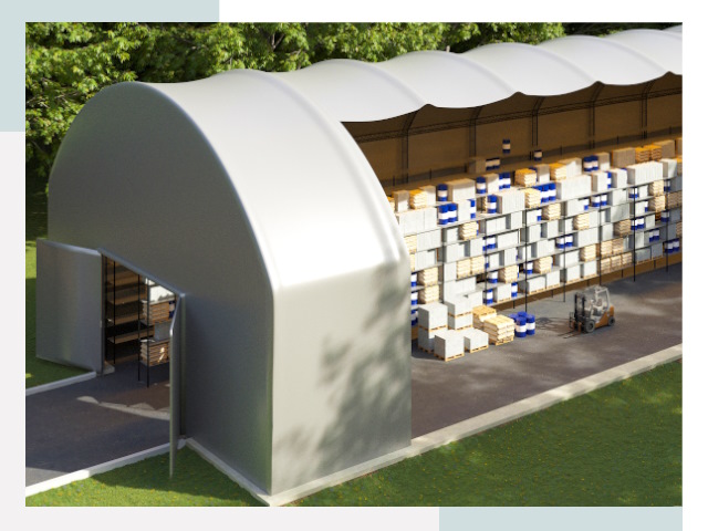 Тентовые ангары в Коркине