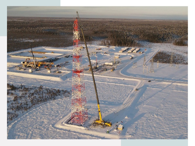 Мачты связи в Коркине