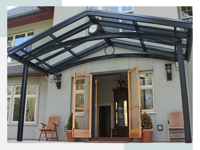 Козырьки металлические в Коркине