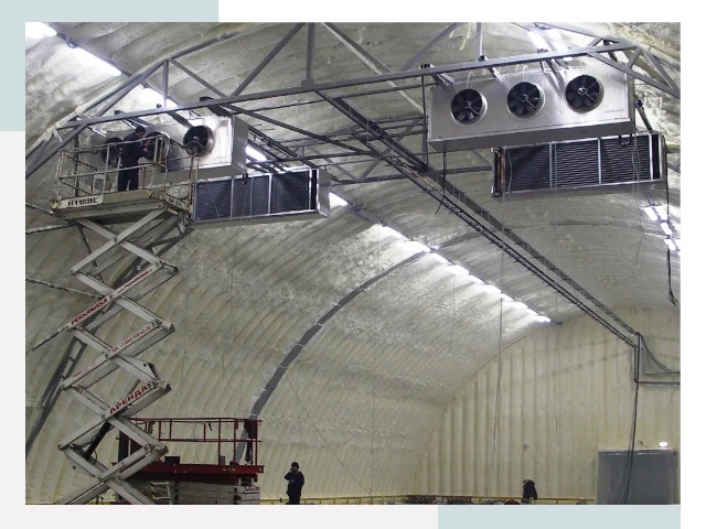 Оснащение ангаров в Коркине