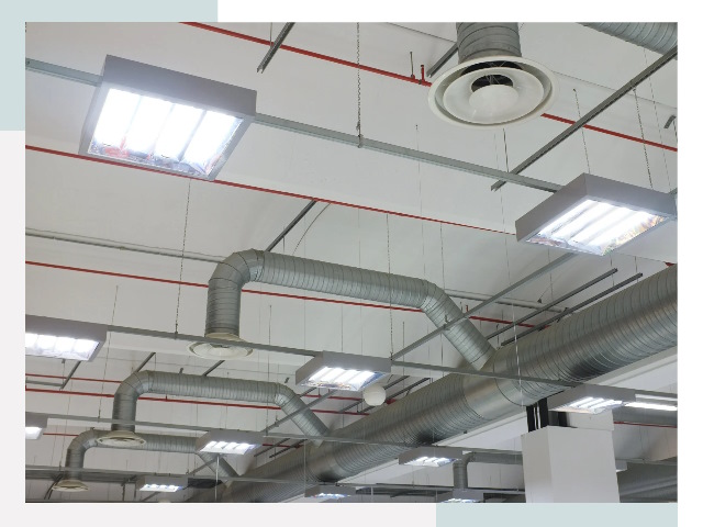 Вентиляция ангаров в Коркине