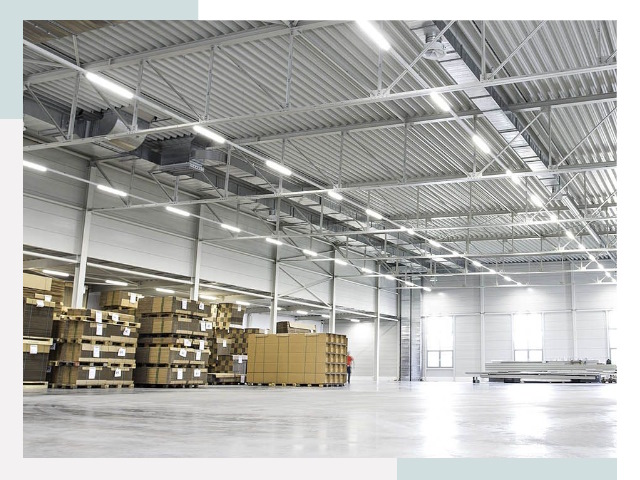 Освещение ангаров в Коркине