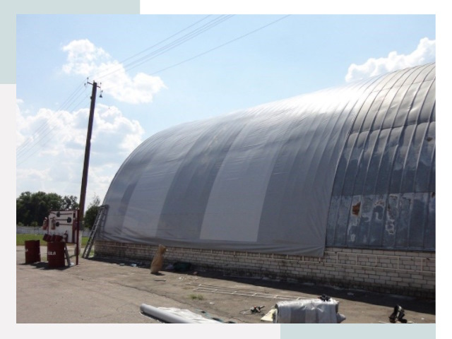 Ремонт ангаров в Коркине