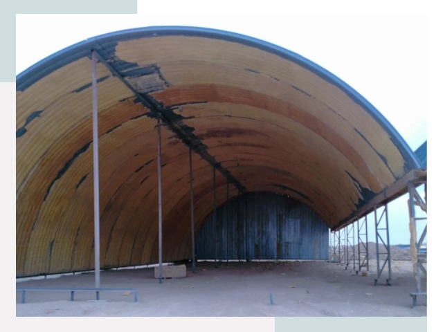 Реконструкция ангаров в Коркине