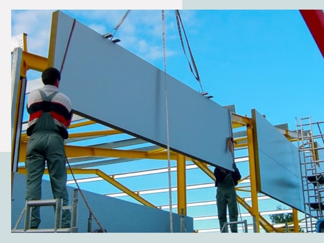 Монтаж сэндвич-панелей в Коркине от 623 руб.