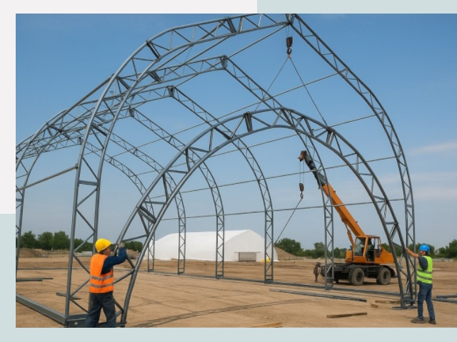 Монтаж ангаров в Коркине от 623 руб. - Надежно и быстро