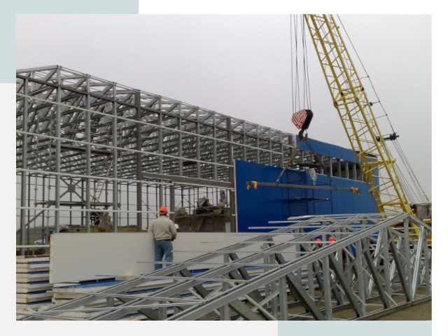 Монтаж ангаров в Коркине