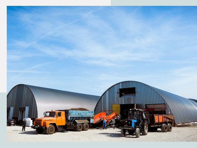 Ангары для спецтехники в Коркине